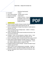 CV Del Prof. Daniel Vidart