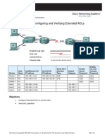 Lab 8.3.4 Planning, Configuring and Verifying Extended Acls