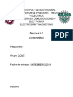 Practica 1 - Electrostatica - Esime - Electromagnetismo