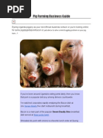 Pig Farming Business Guide