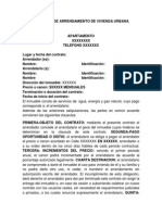 Contrato de Arrendamiento de Vivienda Urbana