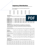 Questions On Frequency Distribution