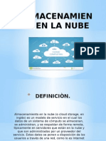 Almacenamiento en La Nube Diapositivas