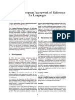 Common European Framework of Reference For Languages PDF