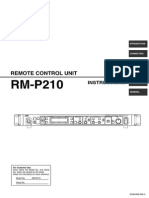 JVC RM-P210 Operational Manual