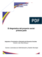 Diagnóstico de Proyectos Sociales - Fase Inicial