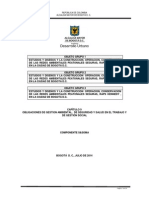 Obligaciones de Gestion Ambiental, de Seguridad y Salud en El Trabajo y