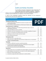 5.7 Occupational Health and Safety Checklist