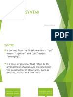 Presentation Language Study-Syntax