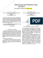 ELC 107 Post-Lab 5 (Enhancement and Depletion Type MOSFET)