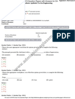 GATE 2015 Question Papers With Answers For CH - Chemical Engineering