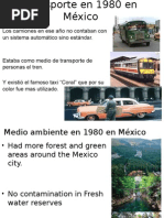 Medio Ambiente en 1980 en México