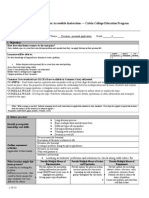 Lesson Planning Form For Accessible Instruction - Calvin College Education Program