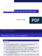 Proportional Logic and First Order Logic