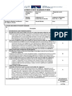 Med First/Joint Marker Form: 1: Grade Awarded & Overall Comment