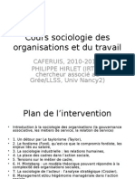 Cours de Sociologie Organisations Et Travail