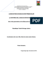 La Historia de La Educación en México