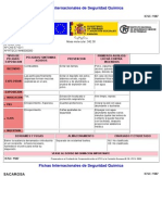 Hoja de Seguridad Sacarosa