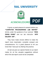 Integral University: Acknowledgment