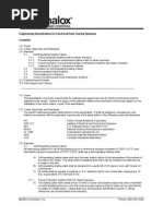 Engineering Specification For Electrical Heat-Tracing Systems