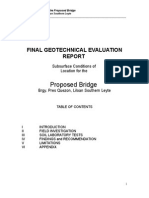 Brgy. Quezon Liloan Bridge Final Geotechnical Evaluation Report