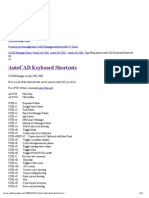 AutoCAD Keyboard Shortcuts