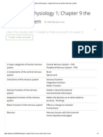 Anatomy & Physiology 1 Chapter 9 The Nervous System Flashcards - Quizlet