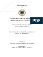 DERECHOS HUMANOS BIOETICA Y DERECHO DE LOS PACIENTES - Gomez Ullate Rasines PDF