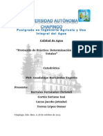 Protocolo Practica Determinación de Sólidos Totales en Aguas Residuales