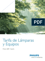 Tarifa de Lamp y Equipos 03 09 B