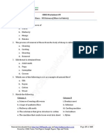 CBSE Worksheet-09 Class - VII Science (Fibre To Fabric)