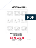 Singer 7466 Service Manual