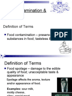 Food Contamination & Spoilage: Definition of Terms