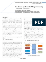 Design and Implementation of Motor Speed Control and Temperature Sensing Unit Using PIC Controller