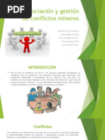 Negociación y Gestión de Conflictos Mineros