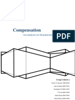 Compensation Analysis of Manufacturing Industries