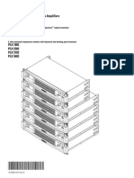 PLX Series Professional Audio Amplifiers User Manual: 4-Ohm Minimum Impedance Models With Speakon Output Terminals