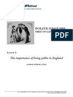 Polite English 1 Without A Key