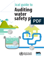 Auditing Water Safety Plans