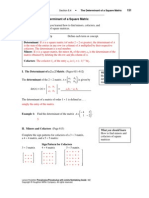 Section 8.4 The Determinant of A Square Matrix: Name