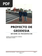 Proyecto de Geodesia