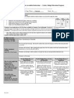 Lesson Planning Form For Accessible Instruction - Calvin College Education Program