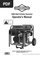 Briggs & Stratton 8000 Watt Portable Generator