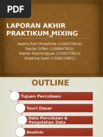 Laporan Akhir Praktikum Mixing Kelompok 13