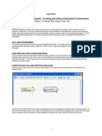 SAS/Data Integration Studio - Creating and Using A Generated Transformation