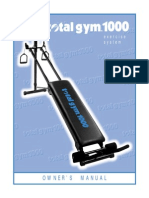 Total Gym 1000 Owners Manual