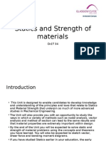 Statics and Strength of Materials Intro Beam Analysis