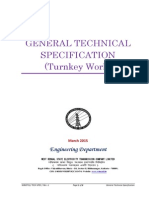 General Technical Specification - Turnkey Work