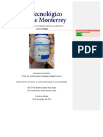 Determinación Del Número de Moléculas de Agua en Una Sal Hidratada - Química