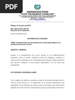 Informe de Acoso Escolar